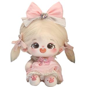 COTTON PLANET Кукла Cotton Doll White Gold Chestnut Flower Waltz Dolls плюшевая кукла высота 20см длина 22см