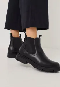 Ботильоны elegante на платформе челси с принтом touchit Tamaris, Black Leather