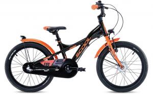 Детский велосипед S'cool XXlite Street 18 3-Gang - 18 дюймов - Y-Form - 2025, цвет Schwarz|Black Orange