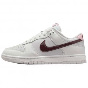 Nike Женские скейтерские кроссовки dunk low top белый красный розовый