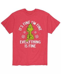 Мужская футболка Dr. Seuss The Grinch It's Fine AIRWAVES, красный
