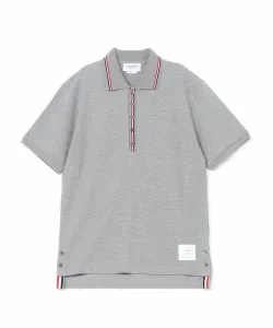 Поло с коротким рукавом и ребристыми манжетами