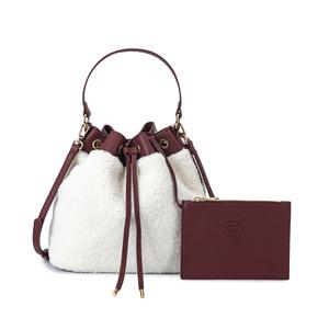 Повседневная женская сумка Saryn Bucket Hobo от Mia K MKF Collection By Mia K., цвет burgundy