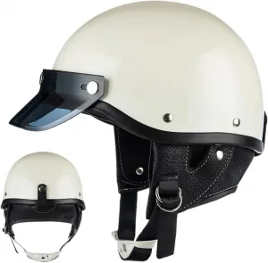 Мужские мотоциклетные шлемы-полуоболочки, велосипедные шлемы с солнцезащитным козырьком и быстросъемным креплением для гонок, строительных площадок, поездок на работу, катания на коньках, самокатах, Mehrfarbig