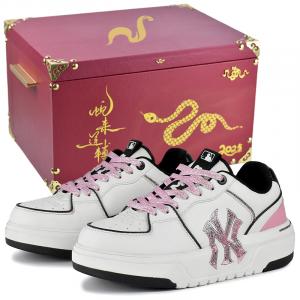 MLB Чанки лайнер LM лоу-топ скейтборд обувь унисекс цвет сакура розовый - Сюэ Мэй Нан высококлассная подарочная коробка 3, цвет Xue Mei Nang-High-End Gift Box 3