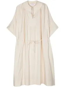Платье миди с поясом YVES SALOMON, нейтральный