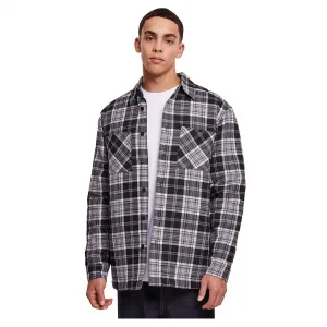 Рубашка Urban Classics Padded Checked, черный