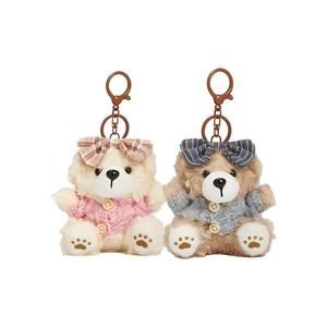Очаровательные куклы-подвески Cookie Bear Charm, плюшевые, высота 10 см ASUDI, Couple Set Bear[Pink+Blue]