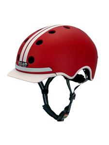 Велосипедный шлем Melon с фарами, серия E «GT» красного цвета