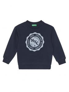 Свитшот relaxed fit 3J68G10KN United Colors Of Benetton, синий