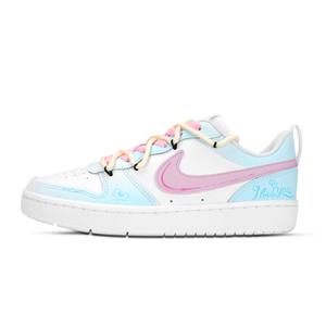 Детские скейтерские кроссовки Court Borough для младших школьников Nike, желтый/синий/розовый