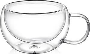 Кружка Wilmax с двойными стенками из термостеклянного стекла 400 мл WL-888770/A Wilmax England