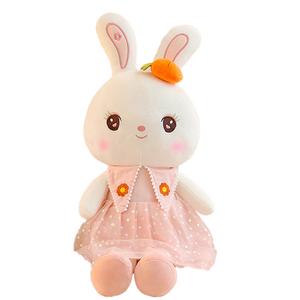 Мягкая и милая плюшевая кукла кролик высотой 40 см WELTSTON, розовый