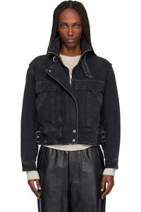 Isabel Marant Etoile Черная джинсовая куртка Joseline