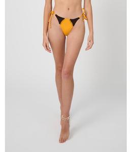 Женские вязаные крючком брюки с завязками WeWoreWhat, Mahogany/orng