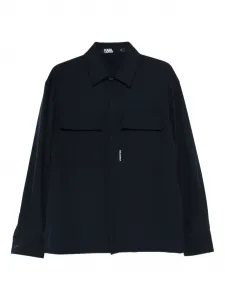 Рубашка с нагрудными карманами Karl Lagerfeld, синий