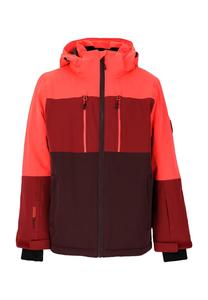 Горнолыжная куртка Virago в модном дизайне колор-блокинг Whistler, красный
