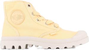 Женские ботинки Palladium Pampa Hi, веганские тканевые ботинки на шнуровке, Pina Cotta