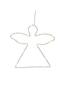 Marelida Светящийся ангел, проволочный ангел, подвесной, высота: 23,5 см, белого цвета