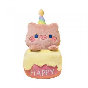 Поющая плюшевая медвежья кукла высотой 27 см OU DI PIG