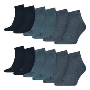 PUMA Носки четвертного размера, 6 пар, мягкие, удобные, мужские, женские, унисекс - мягкий хлопок