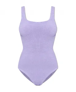 Купальник с квадратным вырезом Hunza G, фиолетовый