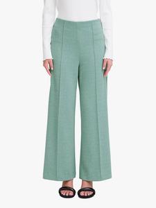 Широкие жаккардовые брюки kate в елочку ICHI, цвет Green/Almond