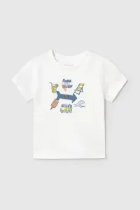 Хлопковая футболка для детей Mayoral, белый