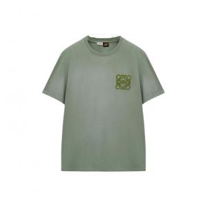 Футболка свободного кроя LOEWE, серо-зеленый