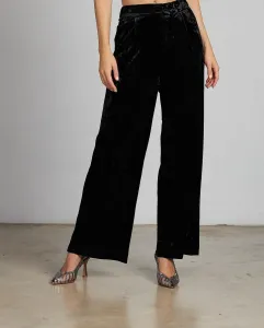 Женские прямые вельветовые брюки с застежкой-молнией Alma en Pena, черный