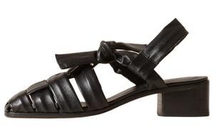 Туфли 50mm Leather Sandals Hereu, черный
