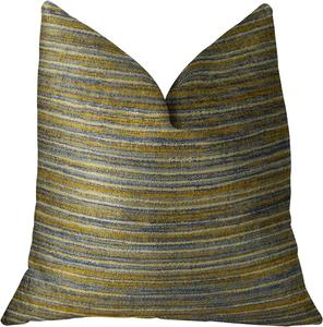 Plutus Brands Подушка Plutus Vermont ручной работы Blue, Taupe