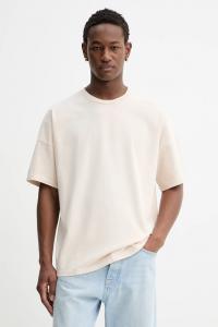 Хлопковая футболка American Vintage, бежевый