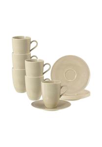 Набор из 6 чашек с блюдцами Beat Color Glaze 350 мл Beat Seltmann Weiden бежевый