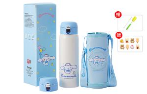 Питьевая трубочка Direct практичная термочашка 500ML Sanrio, синий/красный