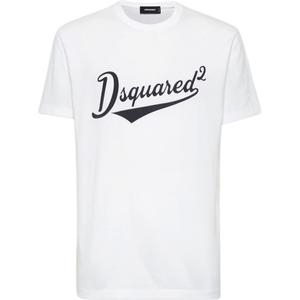Футболка Dsquared2 Cool Fit Velvet Logo DSQUARED 2, белый