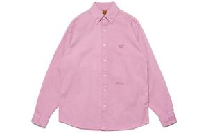 Рубашка с длинными рукавами, окрашенная пигментами Human Made, розовый