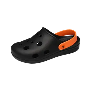 Дышащие тапочки детские EDENBO, черный/оранжевый