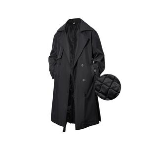 BRUMAIRE Тренч унисекс, Black (Padded and Thickened)