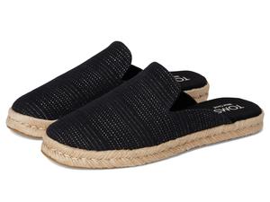 Мюли TOMS Santiago Mule, цвет Black Metallic Linen Stripe