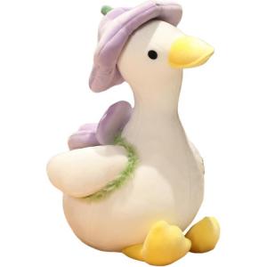 Плюшевая кукла Little Duck Dolls высотой 35 см HOUDASHI, фиолетовый