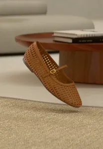 Балетки livia sky с ремешком на щиколотке Clarks, Tan