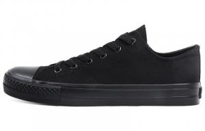 Кеды унисекс с низким верхом черного цвета Warrior