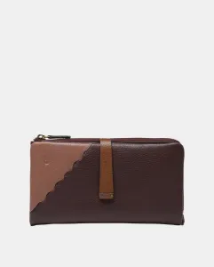 Большая сумка Freedom из двухцветной кожи Abbacino, бордовый