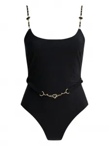 Купальник Rhiannon Velvet Scoop Zimmermann, черный