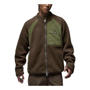 Куртка Air Jordan Long Sleeves Fleece Jacket 'Brown', коричневый