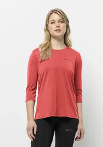 Функциональная рубашка Jack Wolfskin "CROSSTRAIL 3/4 T W", красный