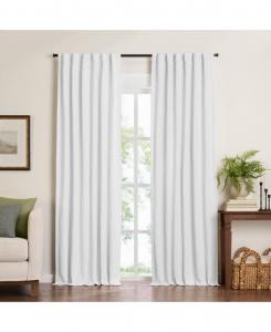 Штора Harrow Solid Blackout Window Curtain Panel Elrene Home Fashions, White, 52x108