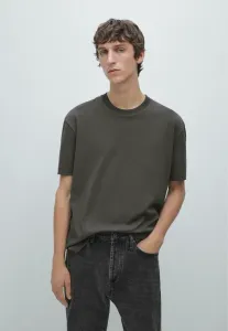 Базовая футболка с коротким рукавом Massimo Dutti, Grey Denim