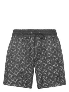 Billionaire плавки-шорты с монограммой, черный